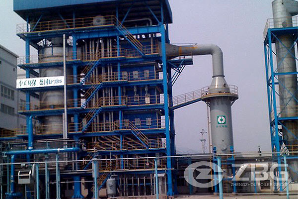 Carbon rotary kiln waste heat boiler in China