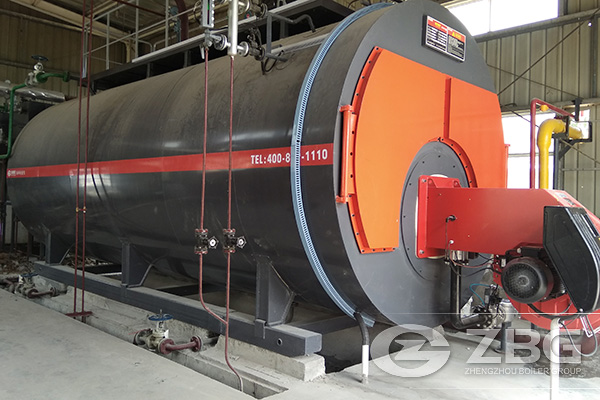 8 Tons WNS Gas Steam Boiler Project in China