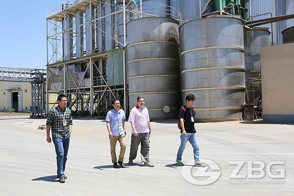 Serbia Client Visited ZG’s 45T Biomass Boiler Project Site
