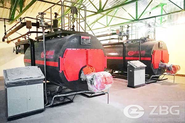 2.8MW gas-fired hot water boilers