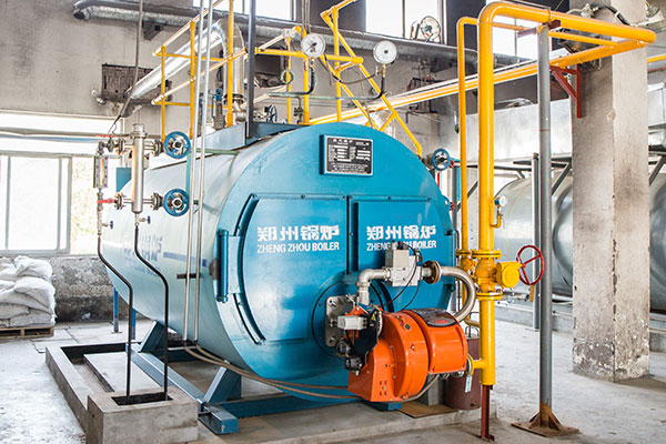 3 Unit 6080 Kgs/ Hour Natural Gas & Diesel Steam Boiler 10 Bar Operating Pressure for Sale