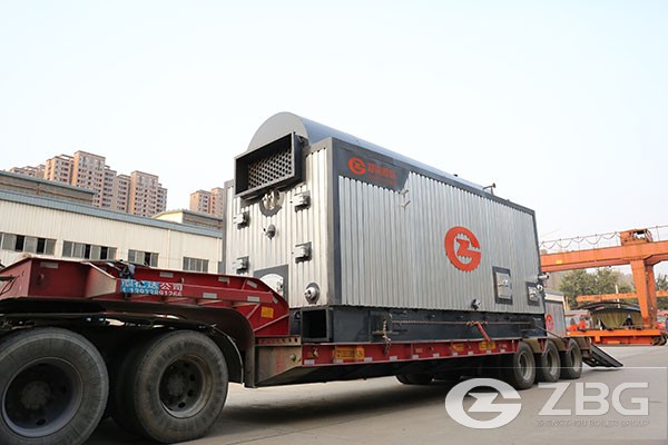 Delivery and assembly of steam biomass boiler 5 t/hr