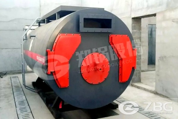 One Set of 2 Tons Per Hour Heavy Oil Fired Horizontal Steam Boiler