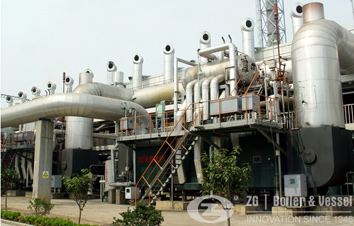 Waste Heat Boiler Room Layout in Metallurgical Plant