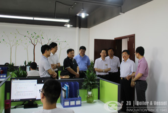 Deputy Director of Commerce Department Visited ZG Boiler