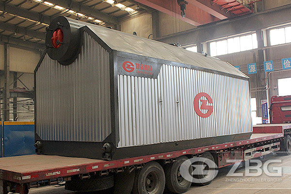 The Steam Boiler Used in Fabric Dyeing Plant